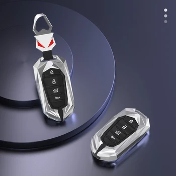 Auto Shell Fob dangtelio laikiklis 4Buttons Alloy Automobilinis raktų dėklas, skirtas KIA Cadenza K9 K7 K-04 Sorento K900 ir naujai K7 raktų pakabuko apsaugai