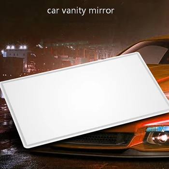 Automobilio kosmetinis veidrodis Nerūdijančio plieno nešiojamas nuo saulės atspalvis makiažo veidrodis Automatinis skydelis HD kosmetiniai veidrodžiai Universalus automatinis dekoravimas