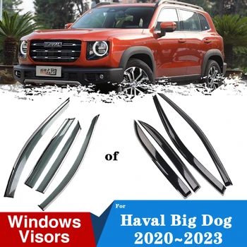 Automobilio langų skydelis Haval Big Dog 2022 Priedai Haval Dargo 2020 2021 2023 MK1 ventiliacijos markizės saulės lietaus dūmų apsaugos priedai