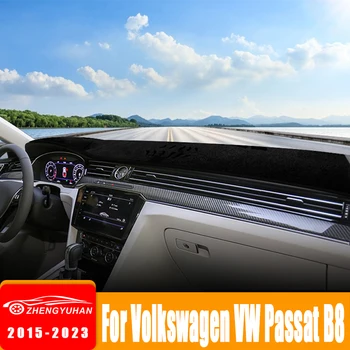 Automobilio prietaisų skydelio dangtelis Venkite šviesaus kilimėlio saulės atspalvio kilimėlių kilimai Volkswagen VW Passat B8 2015-2017 2018 2019 2020 2021 2022 2023