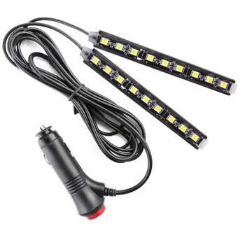 Automobilio salonas LED pėdos pado apdailos šviesos juosta Kia Carens Carnival DOT3/DOT4 Automobilių testavimas 5 LED