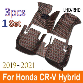Automobilių grindų kilimėliai Honda CRV CR-V Hybrid RT5–RT6 RW1–RW8 2019 2020 2022 2021 Odiniai automobilių kilimėliai Pilnas komplektas Automobilių aksesuarai Interjeras