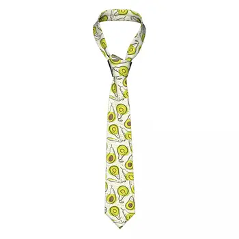 Avokado vaisių raštas Unisex Neckties Fashion Polyester 8 cm Siauras kaklaraištis vyriškiems aksesuarams Cravat biuras