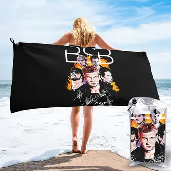 Backstreet Boys nariai Parašai JAV tiekėjas Greitas sausas rankšluostis Nauja sporto salės paplūdimio rankšluosčių paplūdimio antklodė