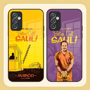 Better Call Saul telefono dėklas, skirtas Samsung S20 S21 S30 S22 S8 S9 S10E Note 20 10 Pro Ultra Plus stiklo dizaino galinis dangtelis