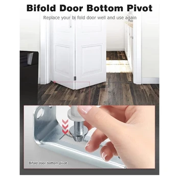 Bifold durų apkaustai Du kartus sulankstomos spintos durų aparatūros taisymo įrankių rinkinys Metalinis plastikas