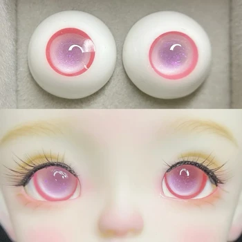 BJD lėlių akių obuoliai tinka 1/3 1/4 1/6 dydžio Akys žaislams mielos mėlynos putojančios deimantų akių pastos lėlių priedai