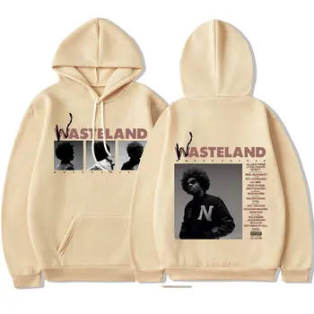 Brent Faiyaz muzikos albumas Wasteland Print Hoodie y2k Pullover Hoodies Oversized Hip Hop Streetwear Keep Warm Unisex džemperis
