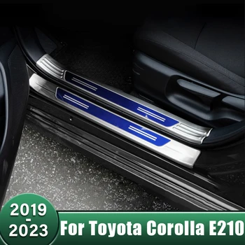 Car Welcome Pedal Door Slenksčio plokštelės apsaugos Apsauginis dangtelis Toyota Corolla E210 2019 2020 2021 2022 2023 Hibridas