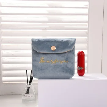 Card Bag Monetų piniginė Tampono kišeninė sagtis Flanelinis krepšys Nešiojamas sankabos lūpų dažų kišeninių ausinių organizatorius