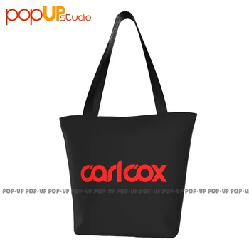 Carl Cox logotipas Elektroninė šokių muzika Madingos rankinės Pietų krepšys Pirkinių krepšys ekologiškas
