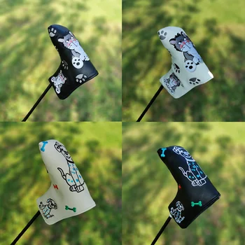 Cartoon animal golf club head cover putter sleeve magnetic closed stable supply, greitas pristatymas