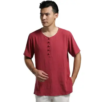 Chinese Style prekės ženklo medvilniniai lininiai vyriški marškiniai,plius dydis Lininiai marškiniai camisas estetiniai coreanas vintažiniai marškiniai camisa hombre