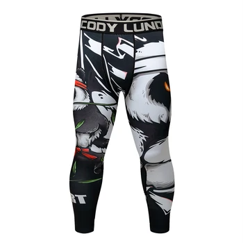 Cody Lundin Karštas išpardavimas Profesionalus MMA suspaudimo antblauzdžiai Greitas sausas apatinis pagrindo sluoksnis Jogos kelnės Pagal užsakymą atspausdinta sporto salės apranga