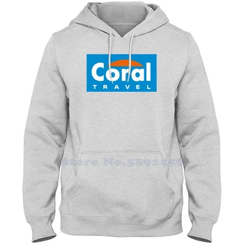 Coral Travel Unisex Clothing 2023 Džemperis Spausdintas prekės ženklo logotipas Grafinis gobtuvas