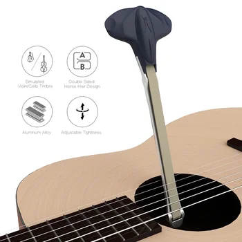 Creative Youlian Guitar Bow G-Bow for Acoustic Guitar Bass Banjo ETC Anodized-Aliuminio korpusas Dviejų storžių kirtikliai Ašutai YGB-06