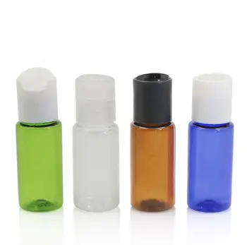 Didmeninė prekyba 500vnt/partija 15ML madingų kvepalų vandens plastikiniai buteliukai tušti buteliai su spaudos disko dangteliais