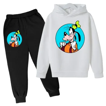 Disney Mickey Mouse Pluto vaikiškas kostiumas Šiltas megztinis Berniukas Mergaitė Džemperis Džemperis Džemperis Kelnės Sportinis kostiumas Vaikiška sportinė apranga