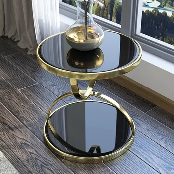 dizainas Modernūs kavos staliukai Svetainės Prabangūs unikalūs minimalistiniai kavos staliukai Metalinis Glam Stolik Kawowy Namų dekoratyvinis