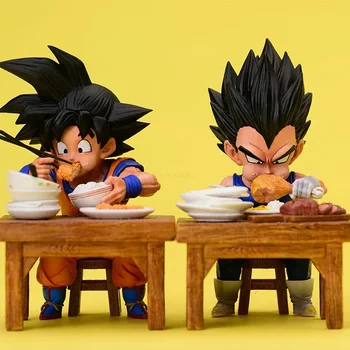 Dragon Ball Z Anime Figūrėlė Sūnus Goku Vegeta Valgyk maistą Veiksmo figūrėlė Statula Modelio kolekcija Dekoravimas Žaislai Mielos kalėdinės dovanos