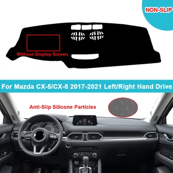 Flanel Suede Polyester Car Dashboard Cover Dash Mat for Mazda CX-5 CX-8 2017 2018 2019 2020 2021 Dashmat kilimas Kilimas Cape