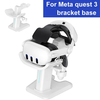For Meta Quest 3 VR akinių stovo laikiklis Ausinių įkrovimo dokas Stabilus VR ausinių valdiklis Ekrano laikiklis, skirtas Quest3 Accessorie