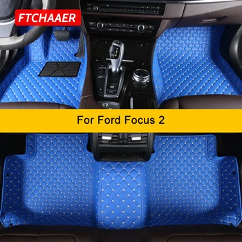 FTCHAAER Custom automobilių grindų kilimėliai Ford Focus MK2 2004-2011 Auto Carpets Foot Coche Accessorie