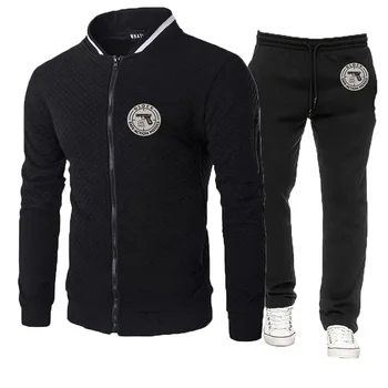 Glock Perfection Shooting 2024 Vyriški nauji apvalaus kaklo džemperiai su gobtuvu Sportinių kostiumų spausdinimas Džemperis su gobtuvu+Kelnės Tinka laisvalaikio sportiniams drabužiams