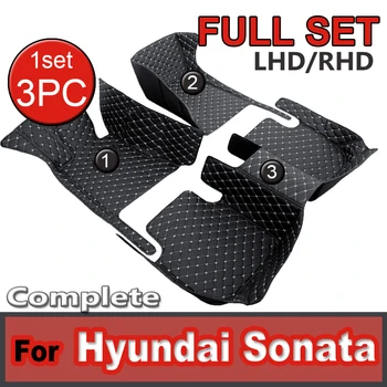 Grindų kilimėliai Hyundai Sonata i45 YF 2010 2011 2012 2013 2014 5 sėdimos vietos Purvo ir purvo automobilių kilimėliai Grindys Alfombrilla Coche automobilių aksesuarai