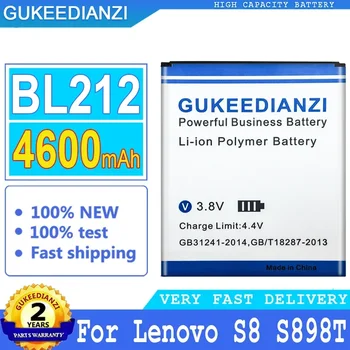 GUKEEDIANZI baterija Lenovo, didelės galios baterija, 4600mAh, BL212, S8, A708T, A628T, A620T, A780E, A688T, S898T