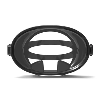 HD regėjimo laukas Nardymo akiniai Vandeniui atsparūs nuo rūko sprogimui atsparūs silikoniniai akiniai Retro laisvos nardymo kaukės Juoda + skaidri