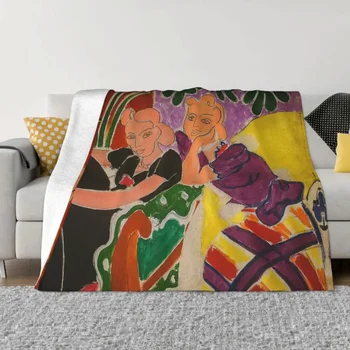 Henri Matisse antklodės Pokalbis Vilnos metimo antklodė Vasaros rudens žiemos dekoravimas Minkštos šiltos lovatiesės