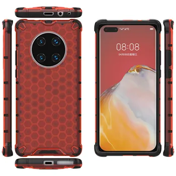 Honeycomb Heavy Duty Shock Armor Case For Huawei mate20 20pro 20x mate30 30pro mate40 40pro plus Clear Hard Phone Cover
