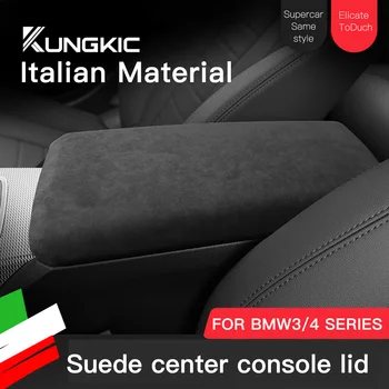 Hot Sales-Italy Super Zomšos dangtelis BMW 3 4 serijos G20-G23 G26 325li 320li 2020-2022 automobilių centro konsolės porankių priedai