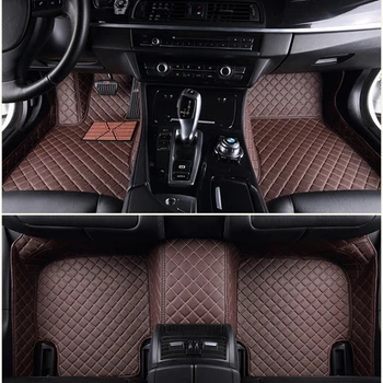 Individualūs automobilių grindų kilimėliai Mercedes Benz GLB 5 sėdynių 2020-2023 metų dirbtinės odos kilimų salono automobilių aksesuarai