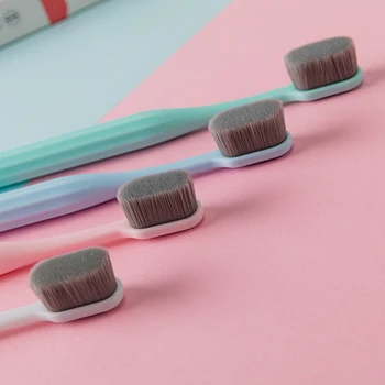 Itin smulkūs minkšti plaukai ekologiškas dantų šepetėlis nešiojamas kelioninis dantų šepetėlis su dėžute minkšto pluošto nano dantų šepetėlis Burnos higienos priežiūra