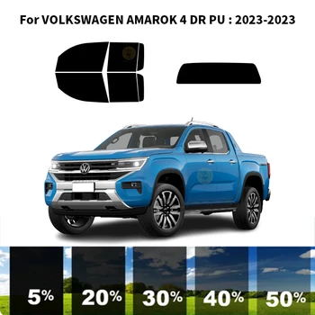 Iš anksto supjaustytas nanokeramikos automobilis UV langų atspalvio rinkinys Automobilinė langų plėvelė skirta VOLKSWAGEN AMAROK 4 DR PU 2023-2023