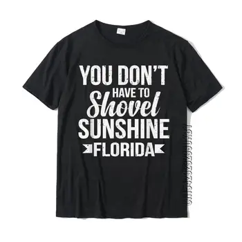 Juokinga Floridos atostogų dovana Juokingi sniego paukščių paplūdimio marškinėliai Viršutiniai marškinėliai vyrams Medvilniniai marškiniai Šeima Miela
