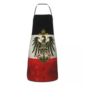 Juokinga Vokietijos imperijos vėliava Vokietija Prijuostė Vyrai Moterys Unisex Virtuvės šefas Tablier Virtuvė virimui Kepimas Tapyba