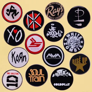Juostos logotipas Papuoškite ženklelius Siųsti draugus gerbėjus Butiko medalio dovana Emalio smeigtukas Muzikos dainų albumas Metalo sagės kolekcionavimas