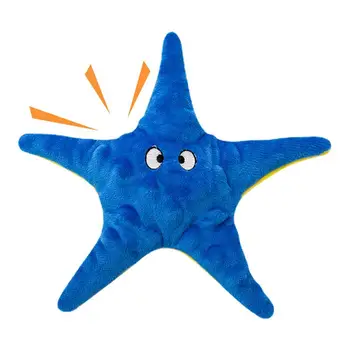 Jūrų žvaigždės kramtomasis žaislas girgždantis įdaryti interaktyvūs šuniukų žaislai Patvarus mielas šuns žaislas dantims Žaislai dantims augintiniams energija