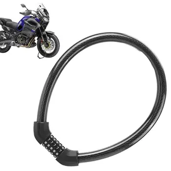 Kalnų dviračio kabelio užraktas Didelio našumo kombinuotas užraktas su 5 skaitmenimis Dviračių reikmenys Dviračio užraktas motociklams Paspirtukų durys