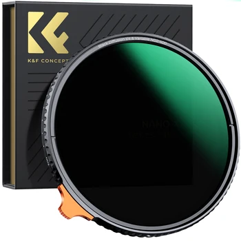 K&F KONCEPCIJA Juodas rūkas 1/4 + ND2-400 Kintamas ND filtras Nano-X 49mm 52mm 55mm 62mm 67mm 72mm 77mm 82mm Fotoaparato objektyvas 2 in 1 filtras
