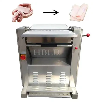 Karštas pardavimas Visiškai automatinė jautienos ir kiaulių odos valymo mašina Komercinė lupimo mašina mėsos parduotuvėms