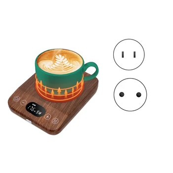 kavos puodelis šiltesnis, automatinis įjungimo / išjungimo atnaujinimas - indukcinis puodelis šiltesnis stalui su 9 temperatūros nustatymais, 1-9 laikmačiu