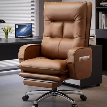 Kompiuterio atlošas Biuro kėdė Boss Lounge Ergonomiškos biuro kėdės Pasukamos patogios Cadeiras de Escritorio Biuro baldai WKOC