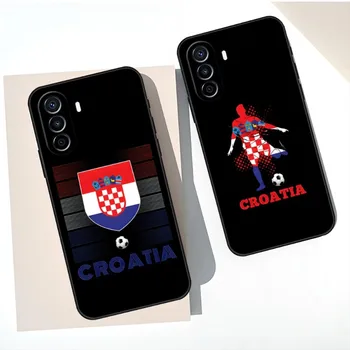 Kroatija Vėliavos telefono dėklas, skirtas Huawei P30 P50 P40 P10 P20 P9 Pro Plus P8 2022 Psmart Z Nova 8I 8 8SE galinis dangtelis