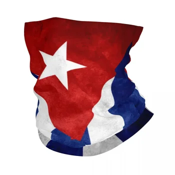 Kubos Kubos nacionalinė vėliava Bandana Neck Gaiter Printed Wrap Scarf Daugkartinio naudojimo veido kaukė Bėga vyrams Moterys Suaugusieji kvėpuoja