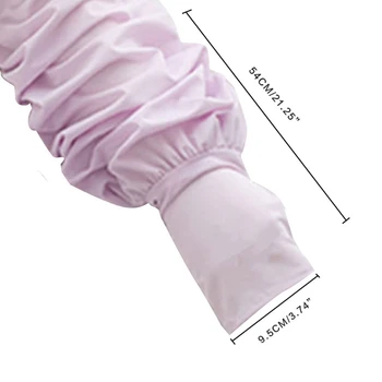 L5YC Aušinimo rankos rankovės UV apsauga nuo saulės Dangtelis su nykščio skylute moterims Sodininkystė Dviračiai Vairavimas Žygiai pėsčiomis
