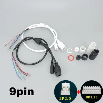 LAN kabelis vaizdo stebėjimo IP kameros plokštės moduliui (RJ45 / DC) 12V standartinis tipas be 4/5/7/8 laidų, 1x būsenos LED e1